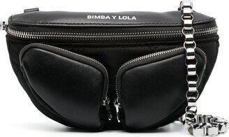 Bimba y Lola Small Chain-Link Crossbody Bag