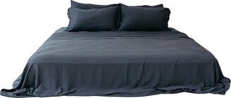 Pasithea Sleep Double Bamboo Duvet Cover With 2 Pillow Slips In Blue