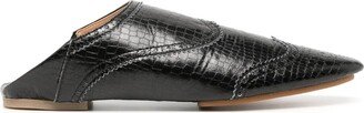 Comme des Garçons TAO Western-style leather slippers