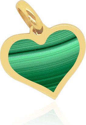 The Lovery Mini Malachite Heart Charm