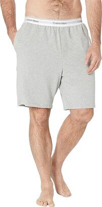 Modern Cotton Lounge Sleep Shorts (Grey Heather) Men's Pajama