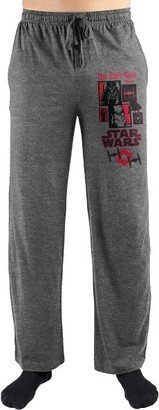 Mens Darth Vader Sleep Pajama Pants-Medium