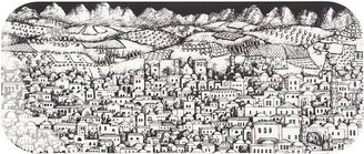 Gerusalem rectangular tray