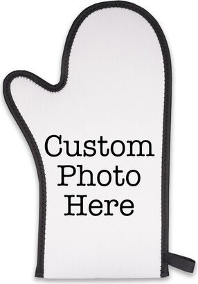 Kitchen Oven Mitt Pot Holder With Your Image - Customized Hot Pad Gift Logo Print