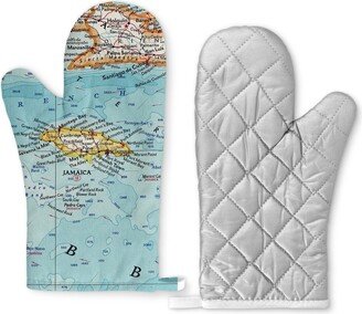 Jamaica Map Oven Mitt - Gift Airbnb Kitchen