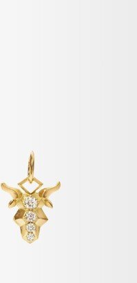 Capricorn Diamond & 18kt Gold Zodiac Charm