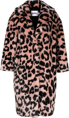 Jakke Tiger-Print Faux Fur Coat