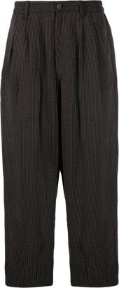 Raised-Seam Wide-Leg Trousers