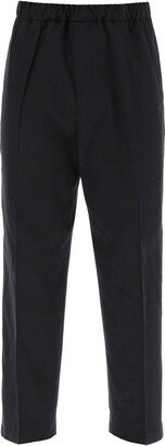 Cropped Pants In Cotton Twill