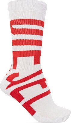 Skm-Ray Logo Intarsia Knitted Socks