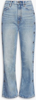 70s Embellished High-Rise Flared Jeans