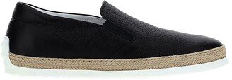 Leather Espadrille Sneakers