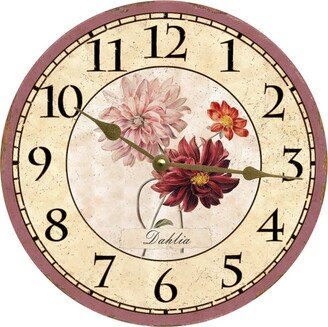 Dahlia Flower Clock