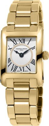 Women's Swiss Classic Carree Diamond (1/20 ct. t.w.) Gold-Tone Stainless Steel Bracelet Watch 23mm