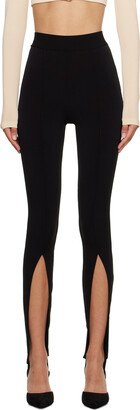 Black Stirrup Leggings-AB