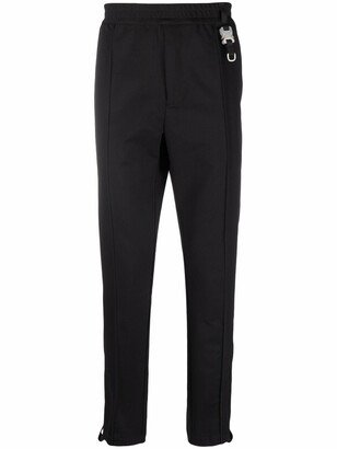 Buckle-Detailed Skinny Track Pants