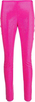 Crystal-Embellished Skinny Trousers-AA