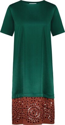 Dhara Sheth Dubai Mirage Party Midi Dress - Brown, Green