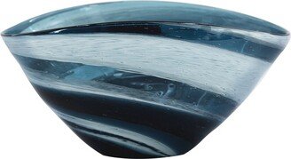 12In Mayron Glass Bowl With Swirl Design