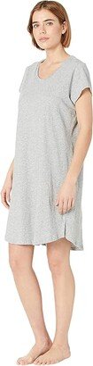 Organic Pima Cotton Carissa Sleepshirt (Heather Grey) Women's Pajama