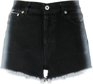 Gradient-Effect Denim Shorts