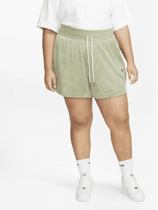 Women's Sportswear Terry Shorts (Plus Size) in Green