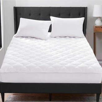 100% Cotton Four Leaf Clover Quilted Down Alternative Mattress Pad