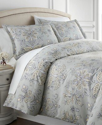 Vintage-Like Garden Down Alternative 3 Piece Comforter Set, Twin