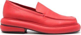 50mm Square-Toe Leather Loafers