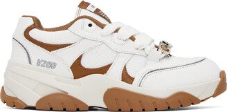 White & Tan Catfish Lo Sneakers