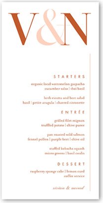 Wedding Menu Cards: Timeless Toast Wedding Menu, White, 4X8 Flat Menu, Matte, Signature Smooth Cardstock, Square