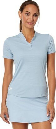 Essentials Dot Polo Shirt (Wonder Blue) Women's Clothing