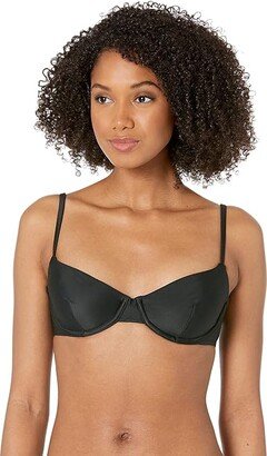 Second Wave Underwire Bikini Top (True Black) Women's Swimwear