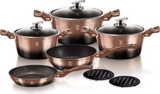 Berlinger Haus Berlinger Haus 10-Piece Kitchen Cookware Set Burgundy Noir Collection