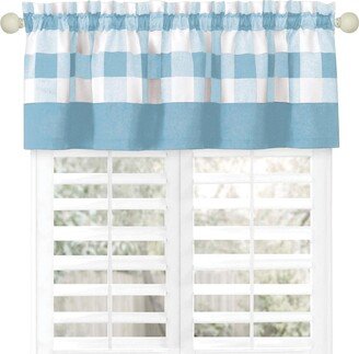 Collections Etc Farmhouse Buffalo Plaid Window Treatment Valance