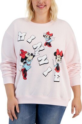 Trendy Plus Size Minnie Graphic Long-Sleeve Sweatshirt