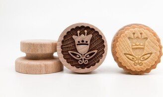 No. 088 Wooden Stamp Deeply Engraved Folk Flowers, Toys, Stamp, Baking Gift, Folk, Nederlands Flower