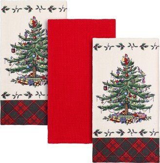 Tree Tartan Kitchen Towel, Set of 3