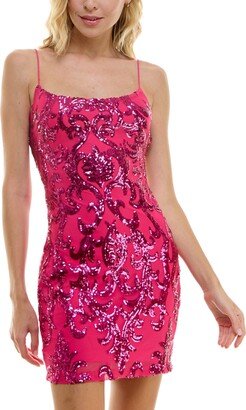 Juniors' Sequinned Bodycon Dress