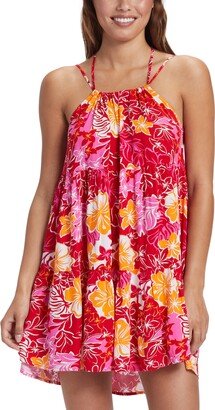 Juniors' Floral-Print Evening Breeze Tiered Dress