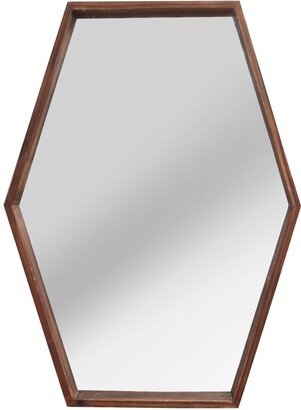 JoJo Wood Mirror - Dark Brown - A