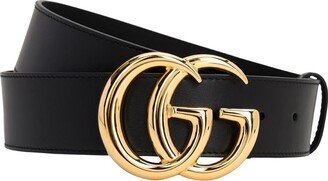 40mm Shiny GG buckle leather belt