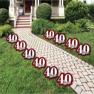 Big Dot Of Happiness We Still Do - 40th Wedding Anniversary Lawn Decor Outdoor Party Yard Decor 10 Pc