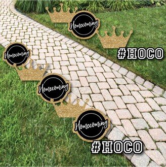 Big Dot Of Happiness Hoco Dance - Crown Lawn Decor - Outdoor Homecoming Yard Decor - 10 Piece