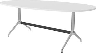 Skutchi Designs, Inc. 7' Oval Boat Conference Room Table With Trestle Base Power And Data