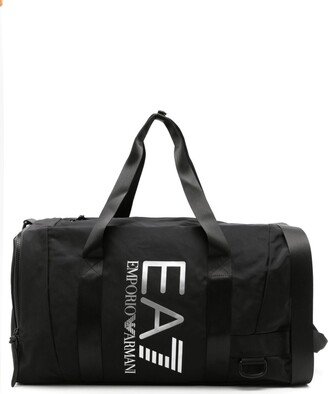 Logo-Print Zipped Holdall-AA