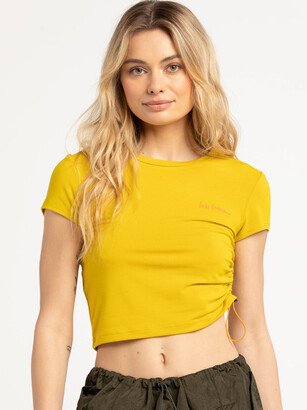 IETS FRANS Elastic Side Womens Crop Top