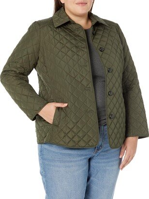 Women's Plus Size 5 Button Coat-Rosemary