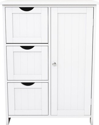 Modern Bathroom Storage Cabinet with 3 Large Drawers and 1 Adjustable Shelf