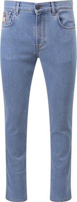 Slim-Fit Straight Leg Jeans